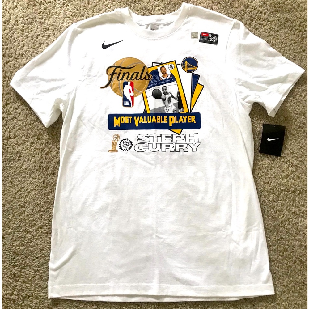 Brand New NWT Stephen Steph Curry Nike Finals MVP T Shirt Warriors Large